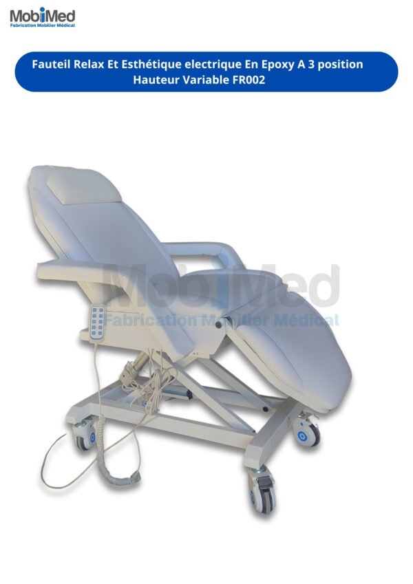 Fauteuil Relax Et Esthétique électrique En Epoxy A 3 position  Hauteur Variable FR002