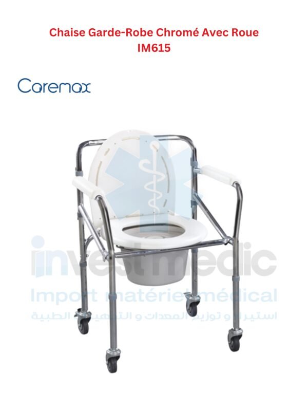 Chaise Garde-Robe Chromé Avec Roue  IM615
