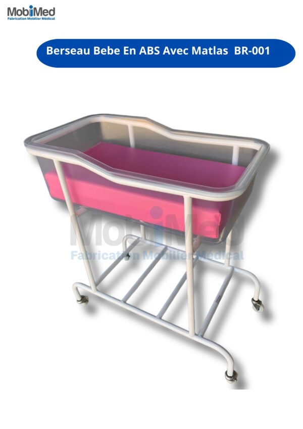 Berceau Bebe En ABS Avec Matelas  BR-001