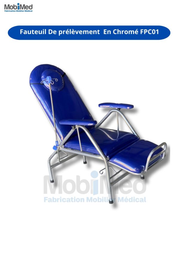 Fauteuil De prélèvement Chromé FPC01
