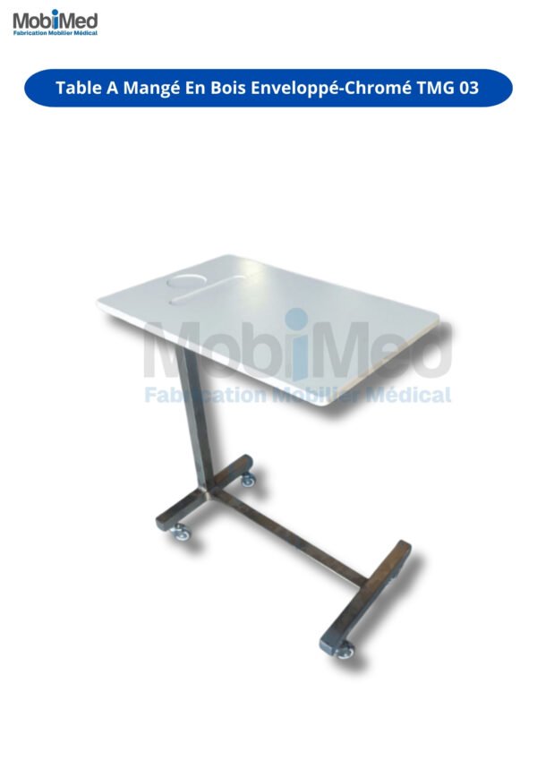 Table A Mangé En Bois Enveloppé-Chromé TMG 03