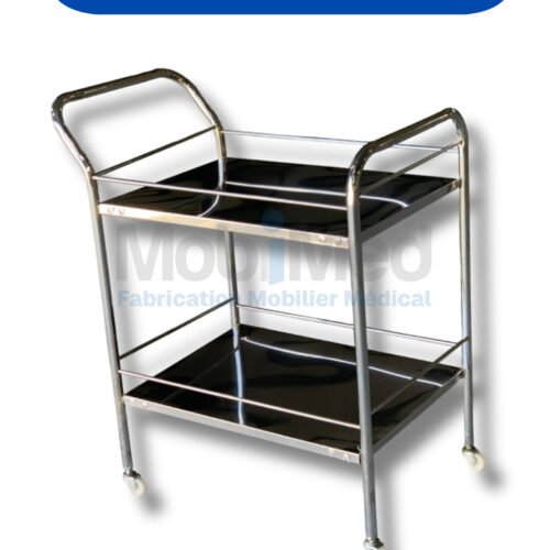 47 Guéridon A 02 Etages EN Inox GR001