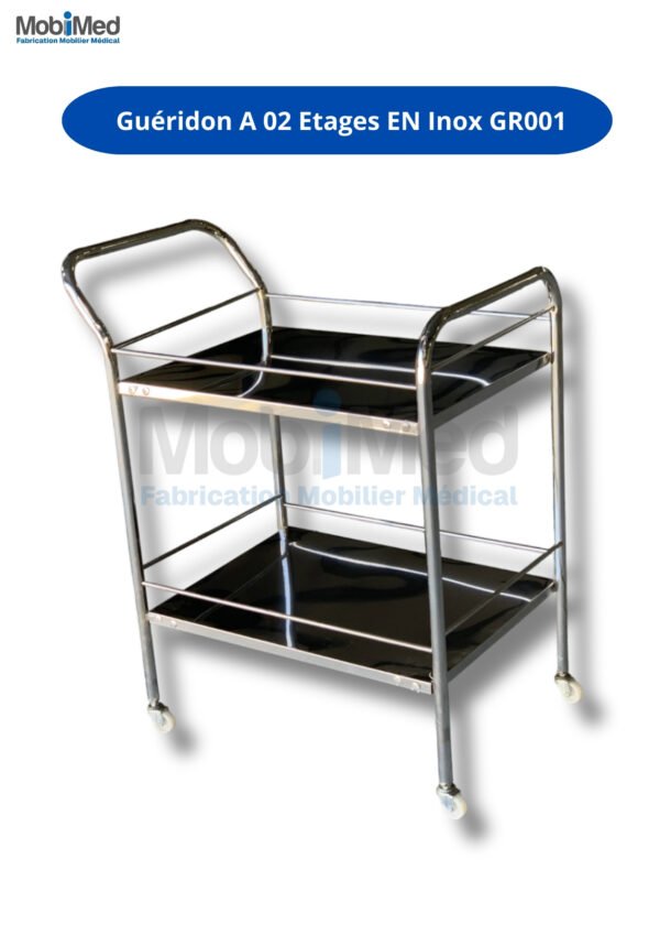 Guéridon A 02 Etages EN Inox GR001