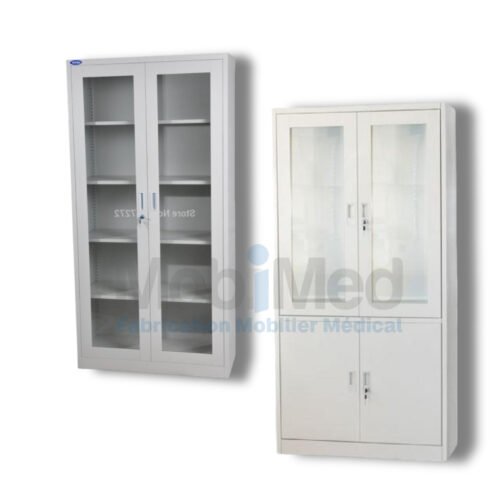 Armoire  Vitré Métallique A 02 Porte AM001