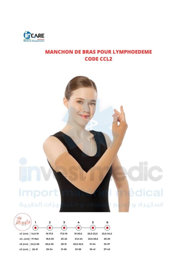 Manchon De Bras Pour Lymphœdème Code CCL2