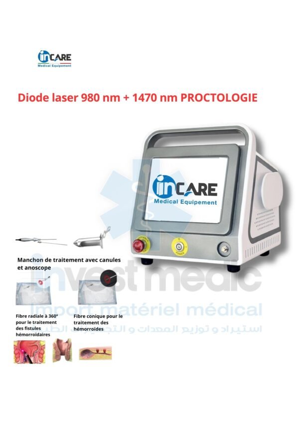 Diode laser 980 nm + 1470 nm PROCTOLOGIE