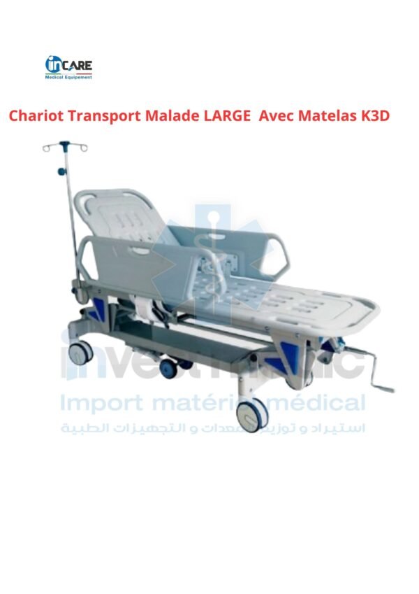 Chariot Transport Malade LARGE Avec Matelas K3D