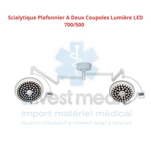 Scialytique Plafonnier A Deux Coupoles Lumière LED 700/500