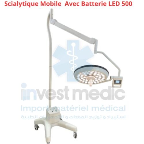 Scialytique Mobile Avec Batterie LED 500