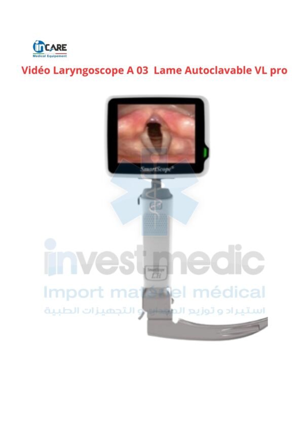 Vidéo Laryngoscope A 03 Lame Autoclavable VL pro