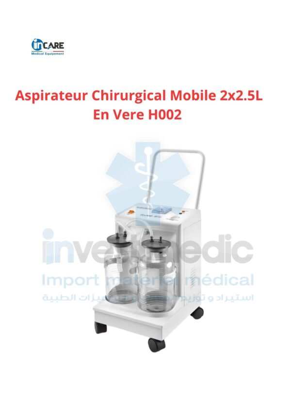 Aspirateur Chirurgical Mobile 2x2.5L En Vere H002
