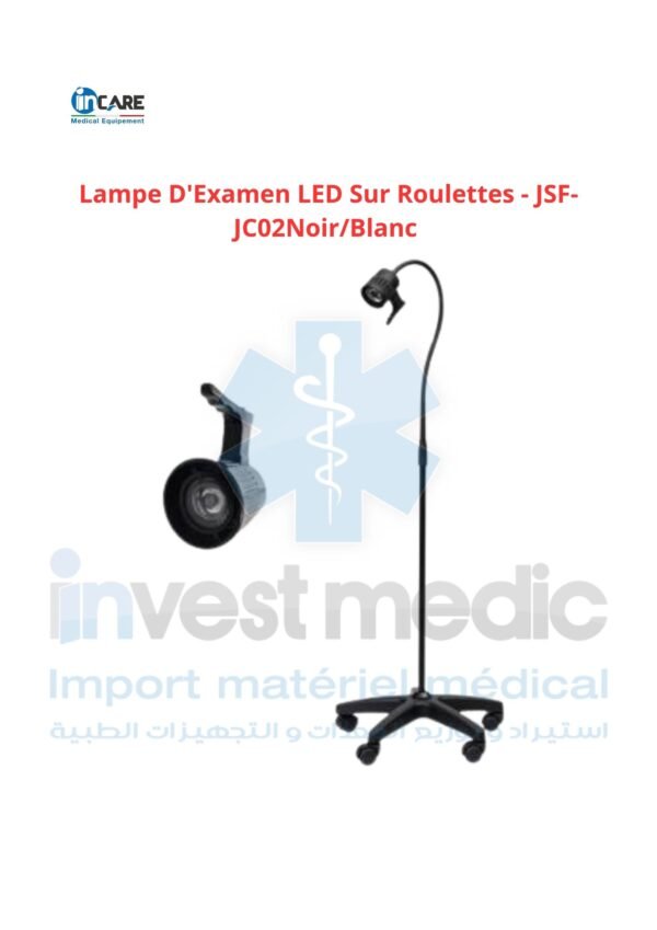 Lampe D'Examen LED Sur Roulettes  - JSF-JC02Noir/Blanc