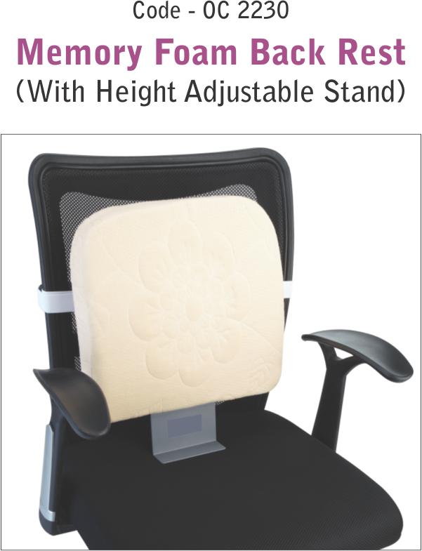 Memory Foam Back Rest (With Height adjustable Stand) OC-2230